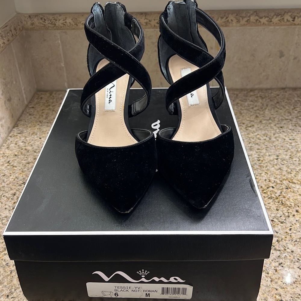 Nina Black Tessie Heel